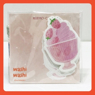 Bộ 30 Giấy Note Ghi Chú Hình Kem Dâu Tây Màu Dễ Thương Trang Trí Sổ Tay Handmade Bullet Journal Bujo Nhật Ký Thiệp