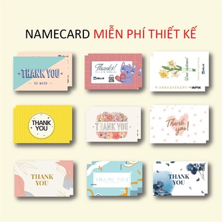 Hộp 100 card Cảm ơn, Thank You in nội dung theo yêu cầu