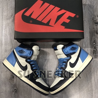 Giày Jordan Obsidian Xanh Than Gót Xanh Dương Cao Cổ Nguyên Bản SC SUSNEAKER ( Full Box Kèm Dây Phụ )