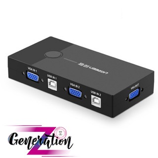 [Mã 254ELSALE giảm 7% đơn 300K] Bộ Kết Nối 2 CPU Dùng Chung 1 Màn Hình VGA và 2 Cổng USB Ugreen 30357