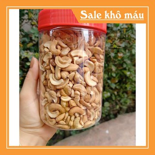 Hạt điều rang muối vỡ sạch vỏ mẫu mới hũ 500g
