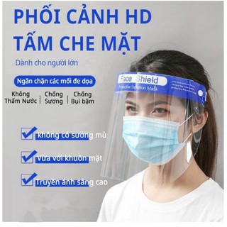 Mặt lạ chống dịch , chống giọt bắn Face Shield , kính bảo hộ  chống dịch cho nam và nữ