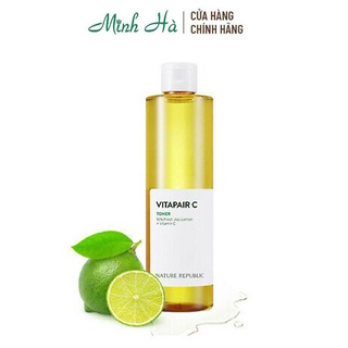 Nước hoa hồng Nature Republic Vitapair C toner 300ml giúp dưỡng sáng da