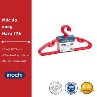 Bộ 5 móc áo xoay Hara 176 - Thiết kế tinh tế, Chống chịu được mọi loại thời tiết, Chất lượng Nhật Bản