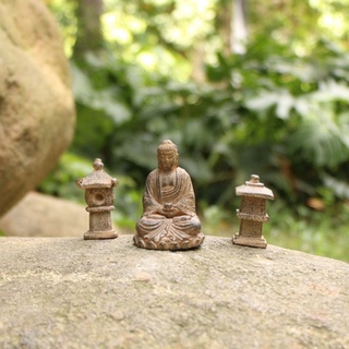 Tượng Phật+2 đèn .