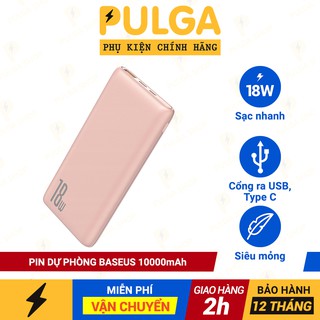 Sạc Dự Phòng Baseus 10000mAh Sạc Nhanh 18W Hỗ Trợ PD/QC3.0 Thiết Kế Nhỏ Gọn Cho Iphone Xiaomi Samsung Oppo Huawei Realme