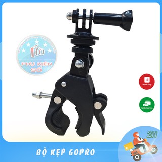 Bộ Kẹp Go pro Camera Có Khớp Nối Gp03 Vít Dài Kẹp Xe Đạp,Xe Máy, Đèn Livestream Live..