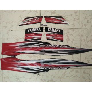 Bộ tem yamaha sirius 2013 đỏ đen