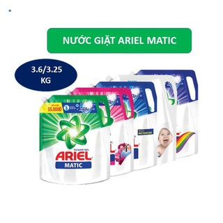 NƯỚC GIẶT ARIEL MATIC TÚI 3.6KG/ 3.25KG