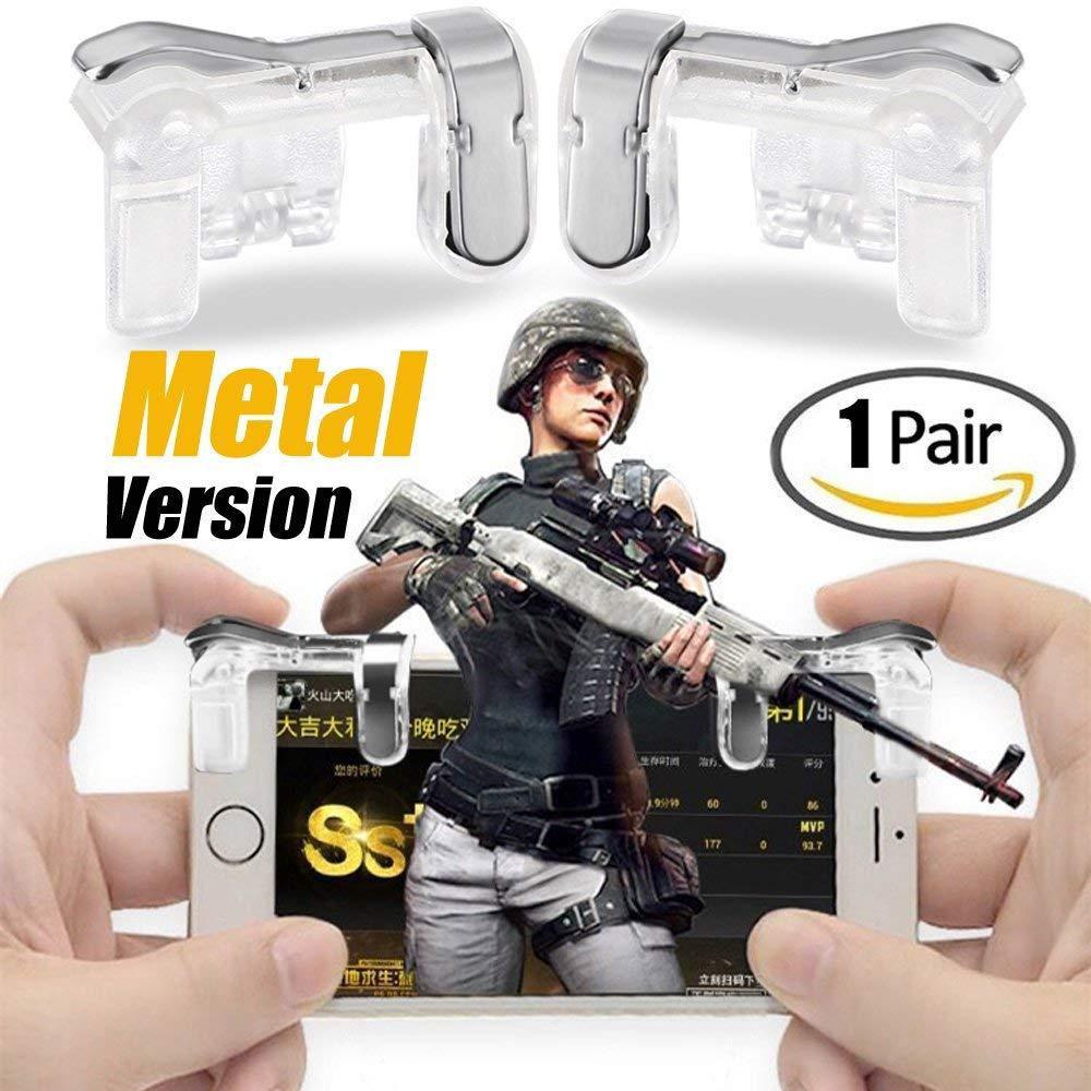 Nút bấm chơi game Pubg, Ros chất liệu thép không gỉ mới dòng nút bấm Odog cơ màu trong suốt Phặn Phặn