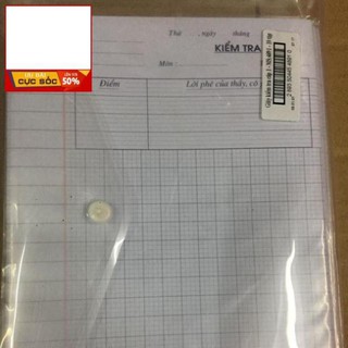 (BÁN SỈ) 10 TẬP GIẤY KIỂM TRA HỒNG HÀ Ô LY (DẦY)