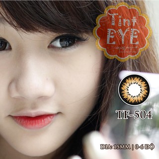 áp tròng Tinteye Lens Nâu Hoa Lửa TF-504