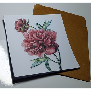 Thiệp phong cách Vintage card quà cám ơn ,chúc mừng sinh nhật và giử tặng người thân yêu.HOA027