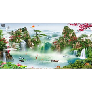 tranh đính đá phong cảnh  VS025 VS026 VS027 y8138 y8137