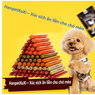 Xúc xích chó mèo có thể ăn liền đồ ăn vặt chó mỗi cây 15gr thức ăn cho chó kiểu bánh thưởng