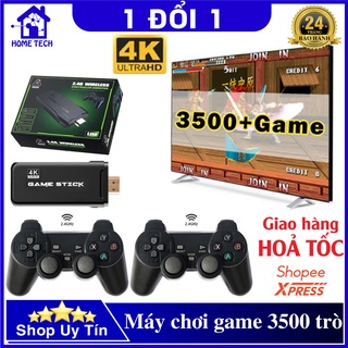 Máy Chơi Game 4 Nút Game Stick HDMI 4K 3500 Trò Chơi Kinh Điển, Kèm Cáp HDMI, Kết Nối Với TV, Máy Tính