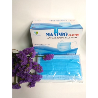 Khẩu trang y tế 4 lớp kháng khuẩn hộp 50 cái cho người lớn