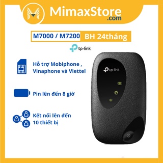 [HCM] Thiết Bị Phát Wifi Di Động Tp-link M7000 / M7200 4G LTE | Hàng Chính Hãng | BH 24TH | Mimax Store