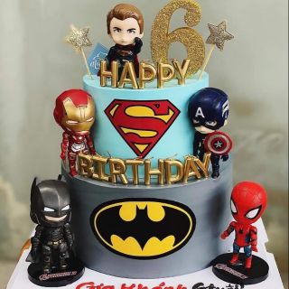 Bộ 6 Siêu ANH Hùng Chibi - Nhựa Đặc có bán lẻ