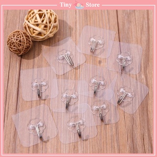 Móc Dán Tường Siêu Dính Trong Suốt Chịu Lực Tốt Treo Tường Chắc Chắn 6x6 cm