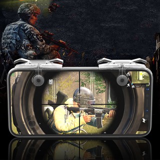 Bộ 2 nút bấm chơi game bắn súng  PUBG, ROS dòng E9 cảm ứng trên điện thoại cực chất