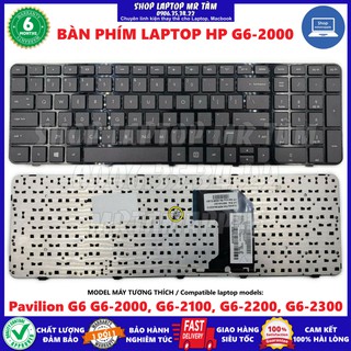 (KEYBOARD) BÀN PHÍM LAPTOP HP G6-2000 dùng cho Pavilion G6 G6-2000, G6-2100, G6-2200, G6-2300