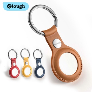 Vỏ Bảo Vệ Airtags Apple Elough Chống Thất Lạc Chất Liệu Da Pu Màu Trơn