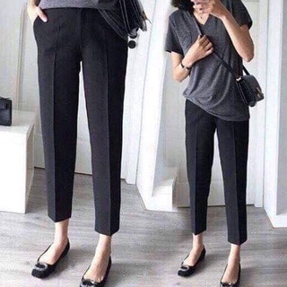 Quần bầu baggy công sở đẹp chất tuyết mưa, có đỡ bụng cao cấp cho mẹ bầu QB368