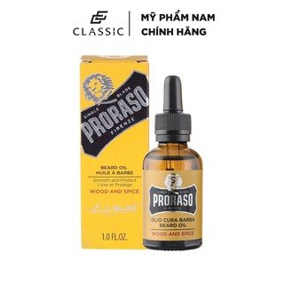 Dầu Dưỡng Râu Proraso Beard Oil Wood &amp; Spice 30ml