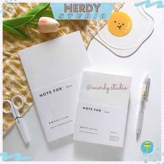 Sổ Note For Basic A5, A6 ruột grid ô vuông 160 trang dày mịn