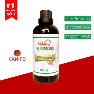 Tinh Dầu Sả Chanh Organic CANIFO - Hàng Chính Hãng, Tinh Dầu Xả Đuổi Muỗi, Xông Thơm Phòng, Khử Mùi Hiệu Quả