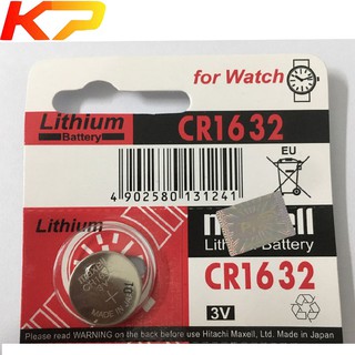 Pin CR1632 Maxell Lithium 3V- Hàng chính hãng - vỉ 1 viên