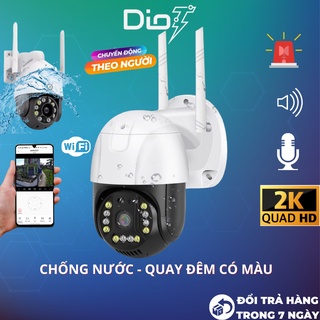 Camera wifi ngoài trời chống nước V380 PRO 5.0 mpx C15 HD xoay 360 quay đêm có màu, 2K 2560 x 1920p