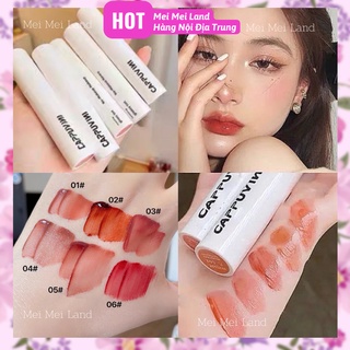 (CHÍNH HÃNG) Son Bóng Cappuvini Dưỡng Ẩm Môi Mềm Mịn Cấp Vitamin Lên Màu Đẹp Hàng Nội Địa Trung