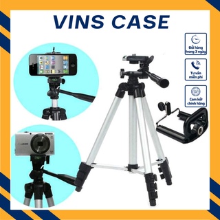 Gậy chụp ảnh 3 chân Tripod 3110 có kẹp điện thoại 3 chân kéo dài cao 1020mm giá đỡ chụp hình điện thoại máy ảnh tiện lợi