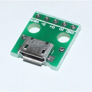 Jack MicroUSB hàn chân sẵn (Đế ra chân Micro USB)