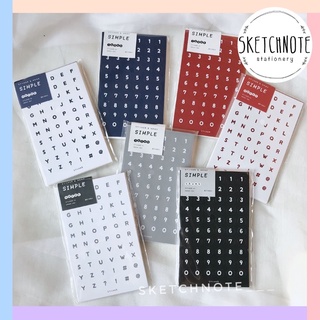 Sticker bảng chữ số và note ST055