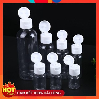Chai Nhựa PET Chiết Mỹ Phẩm, Dung Dịch, Nước Rửa Tay - Lọ Chiết Loại Nắp Bật ❣️ Freeship