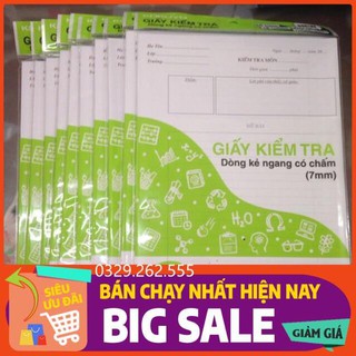 (FreeShip) Giấy kiểm tra campus có chấm kẻ ngang