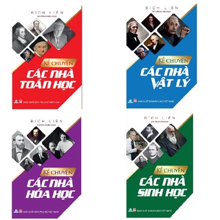Sách Combo 4 cuốn Kể chuyện các nhà toán, lý, hóa, sinh học - ndbooks
