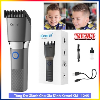 ⚡Bảo Hành 12 Tháng⚡Tông đơ cắt tóc Kemei KM 1245, Tông đơ hớt tóc người lớn trẻ em, Tăng đơ, Máy cắt tóc đa năng cho bé
