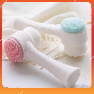 Cọ Rửa Mặt [FREE SHIP] 2 Đầu Hàn Quốc Loại Có Hộp Nhựa