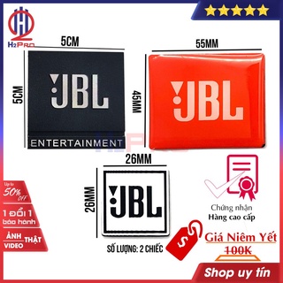Các loại tem loa dùng cho loa JBL H2Pro chất liệu nhôm hoặc nhựa (2 chiếc), tem dán thùng loa JBL cao cấp