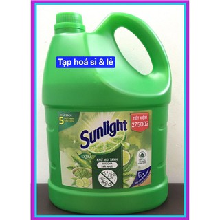 Nước rửa chén Sunlight trà xanh Can 3,6kg