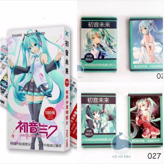 [SALE GIÁ XƯỞNG] [Hộp 30-180 tấm] Postcard Bưu thiếp Miku Vocaloid bưu thiếp manga anime