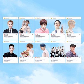 Card exo card chữ ký card in trong nhóm nhạc idol Hàn Quốc