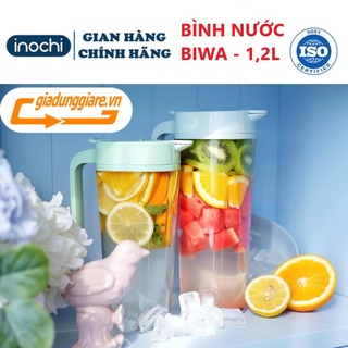 Bình nước Biwa 1200ml INOCHI sản xuất từ chất liệu nhựa AS nguyên sinh an toàn, bền và đặc biệt không gây độc hại