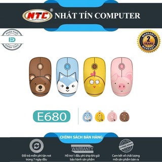 Chuột không dây Wireless FD E680 pin dùng đến 12 tháng + Tặng kèm lót chuột