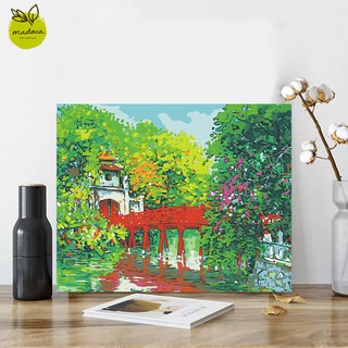 Tranh tô màu theo số Cầu Thê Húc TVN5