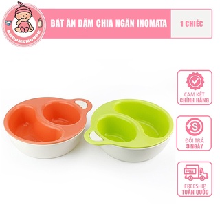 Bát ăn dặm chia ngăn Inomata cho bé ăn dặm - Hàng nội địa Nhật